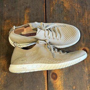 Skechers Memory Foam Nude Sneakers sz 6.5